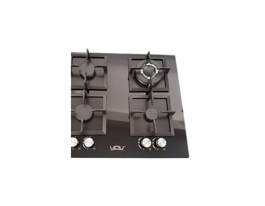 VOV VGH60-4006GLBK 60 cm Built-in Gas Hob