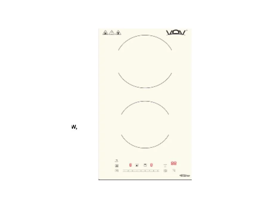 VOV VIC-30235H2-25ECRM 30 cm Built-in Induction Hob