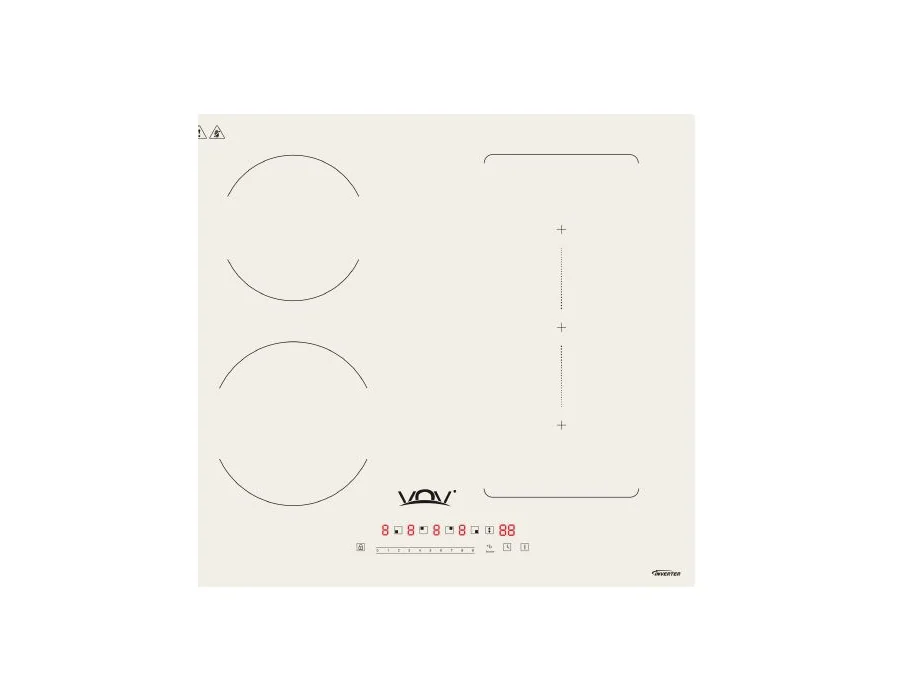 VOV VIC-60474H1-25WT 60 cm Built-in Induction Hob