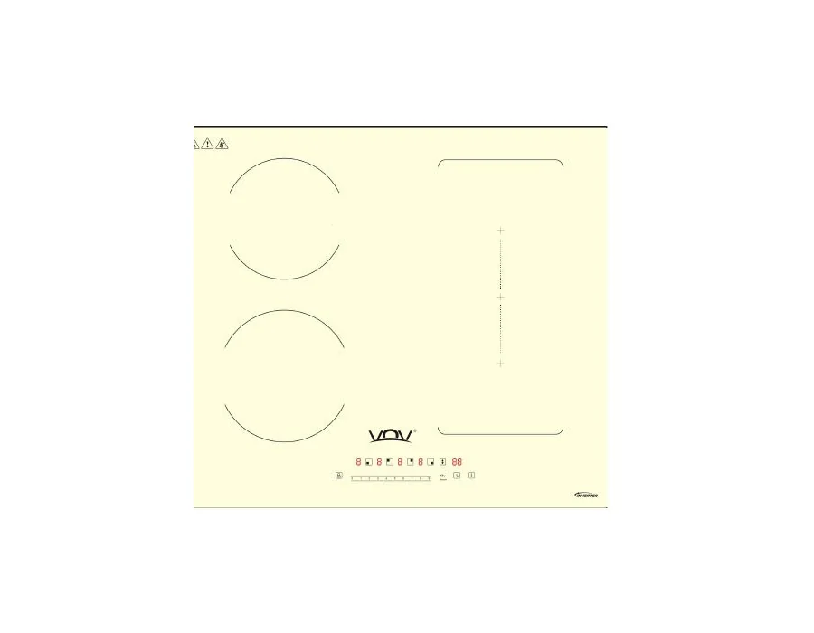 VOV VIC-60474H1-25YLW 60 cm Built-in Induction Hob