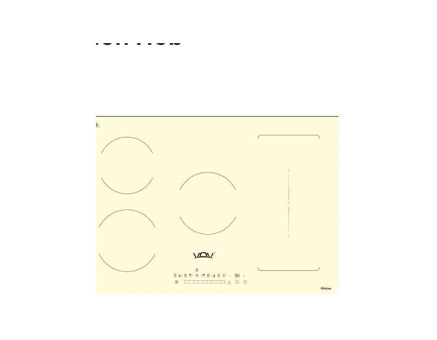 VOV VIC-77574H1-25YLW 74 cm Built-in Induction Hob