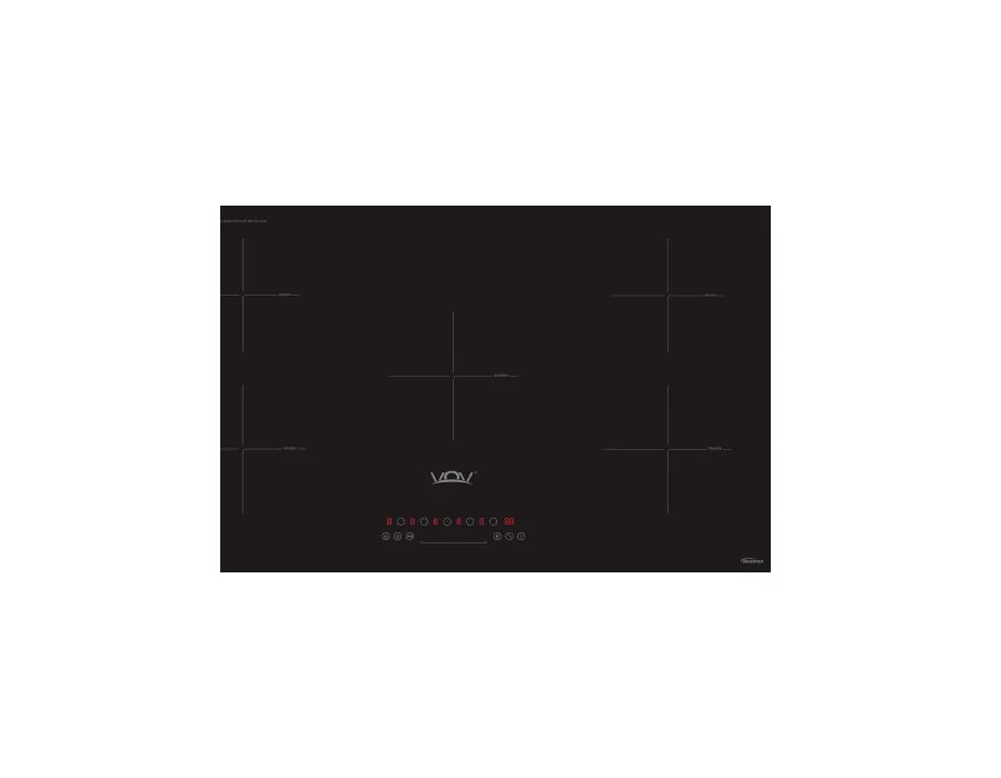 VOV VIC-90574H1-25BLKMT 90 cm Built-in Induction Hob