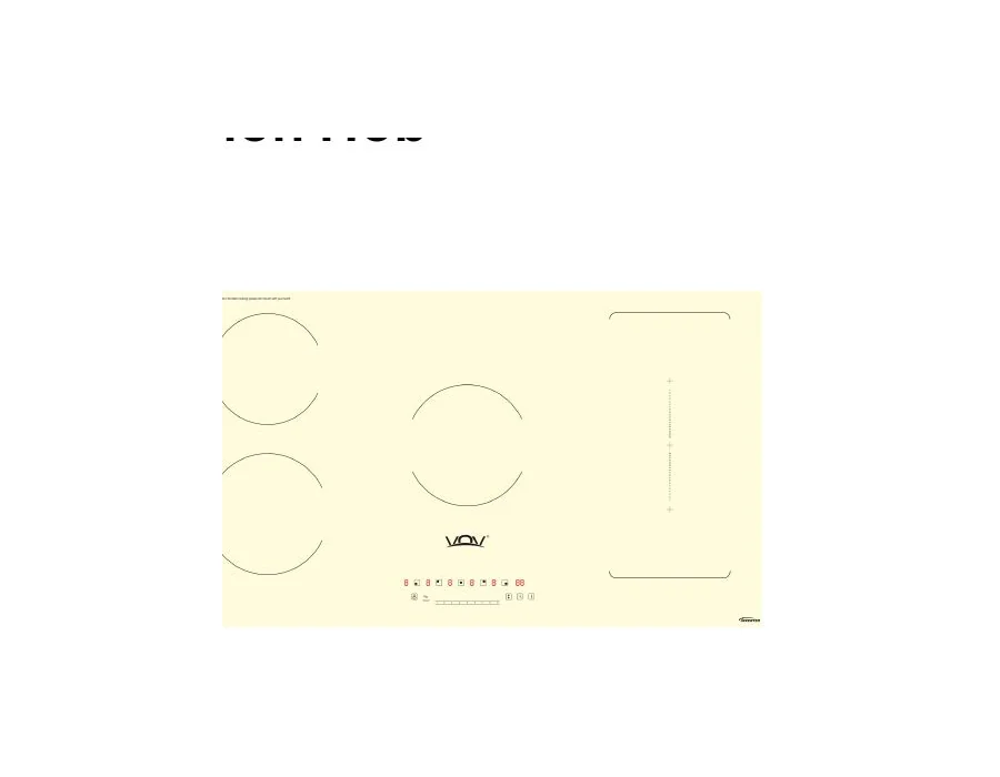 VOV VIC-90574H1-25YLW 90 cm Built-in Induction Hob