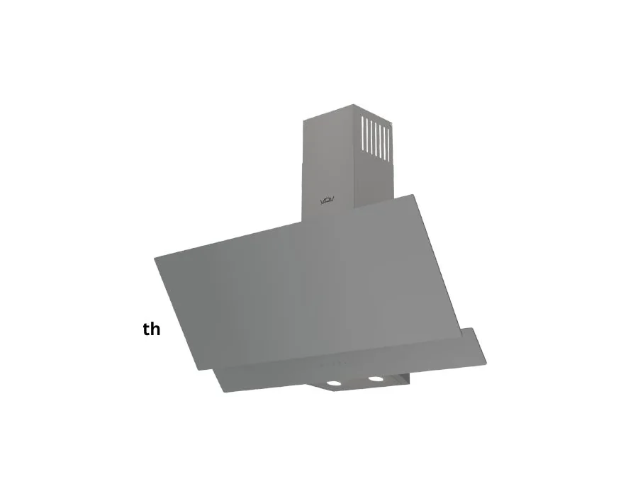 VOV VDG90002DGGRY 90 cm Double-glazed Cooker Hood