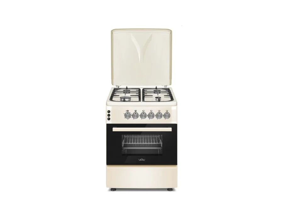 VOV VCF5757EF-CRM 57 × 57 cm Gas Cooker with Electric Oven